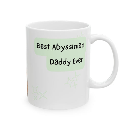 Abyssinian Peek-a-Boo Mug | Best Abyssinian Daddy Gift