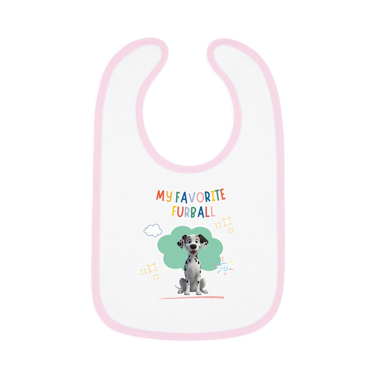Dalmation Favorite Furball Baby Bib
