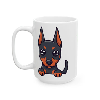 Doberman Peek-a-Boo Mug | Best Doberman Mama Gift