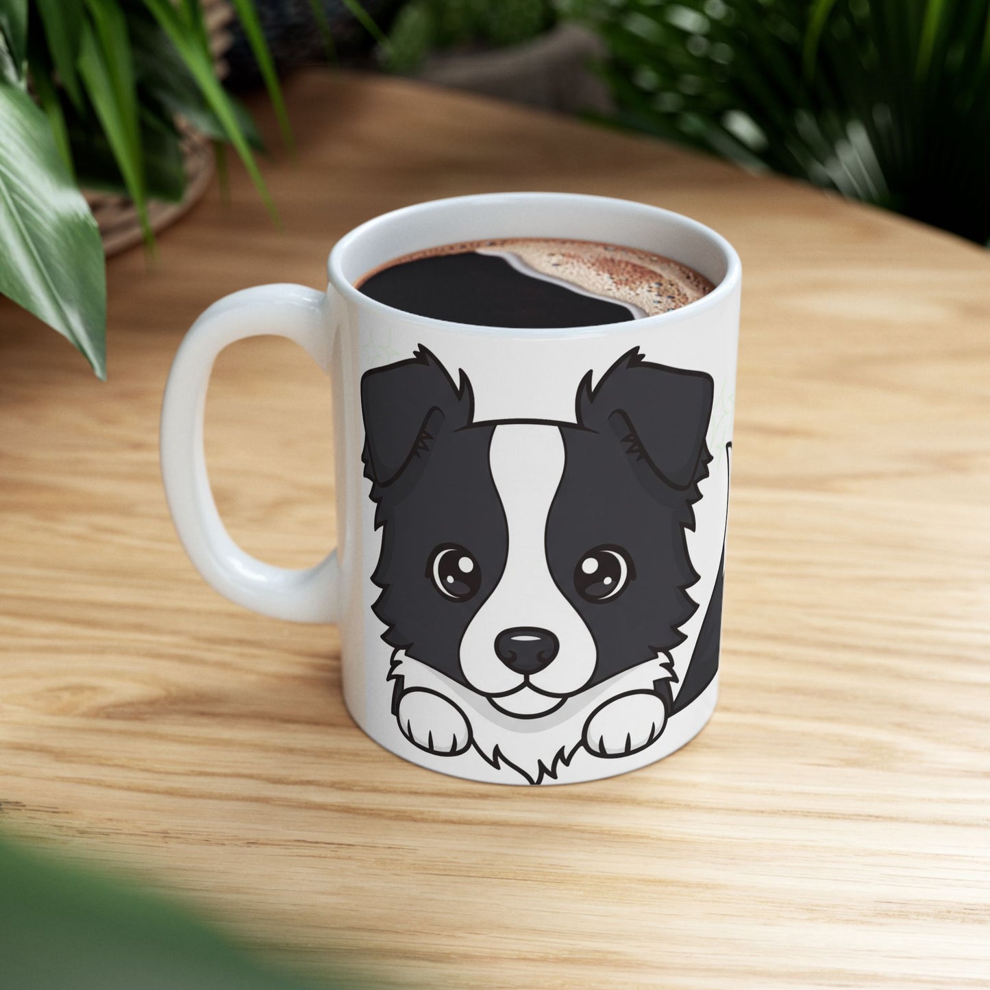 Border Collie Peek-a-Boo Mug | Best Border Collie Daddy Gift