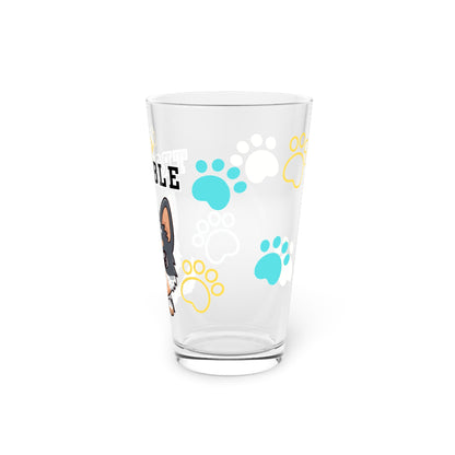 Blue Heeler Tiny Trouble Pint Glass