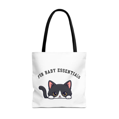 Short hair tuxedo cat FurBaby Tote Bag