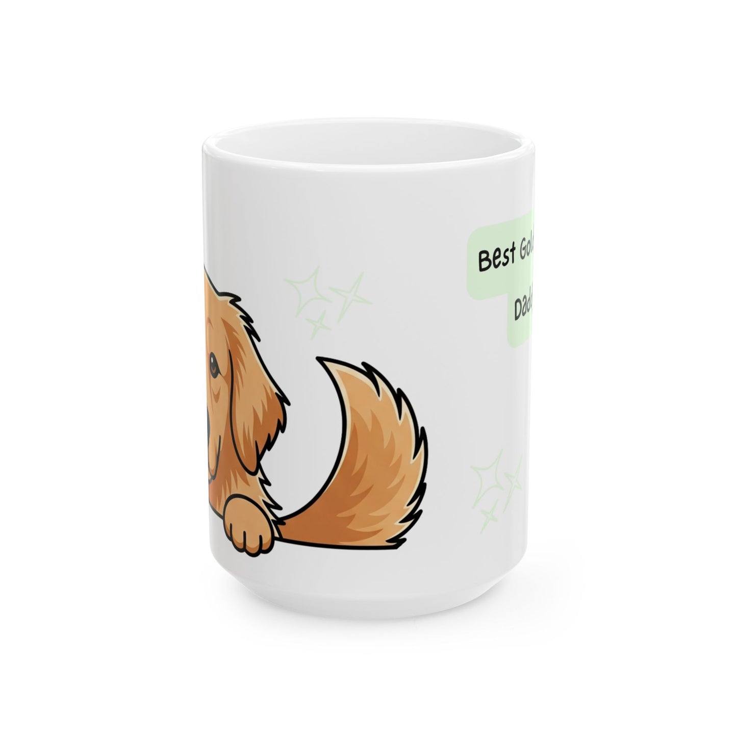 Golden Retriever Peek-a-Boo Mug | Best Golden Retriever Daddy Gift