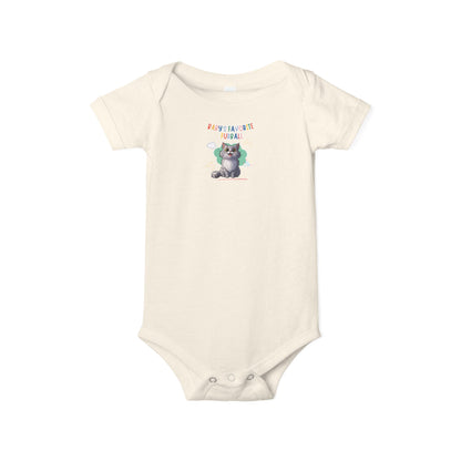 Long hair silver tabby cat Favorite Furball Onesie