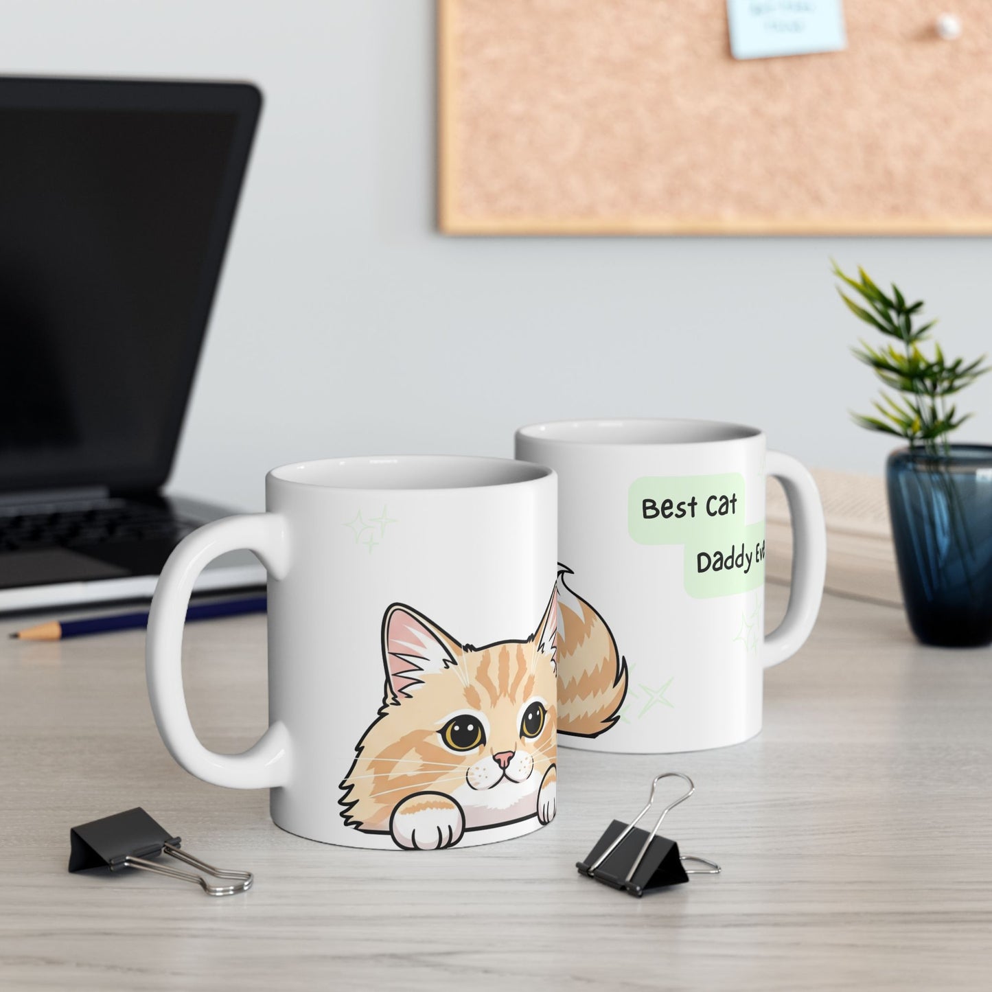 Cat Peek-a-Boo Mug | Best Cat Daddy Gift