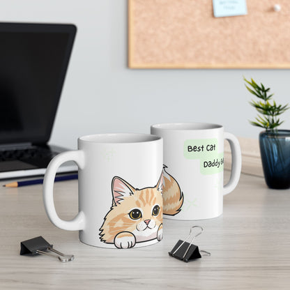 Cat Peek-a-Boo Mug | Best Cat Daddy Gift