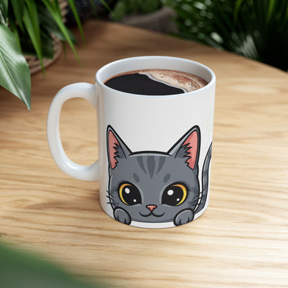 Cat Peek-a-Boo Mug | Best Cat Daddy Gift