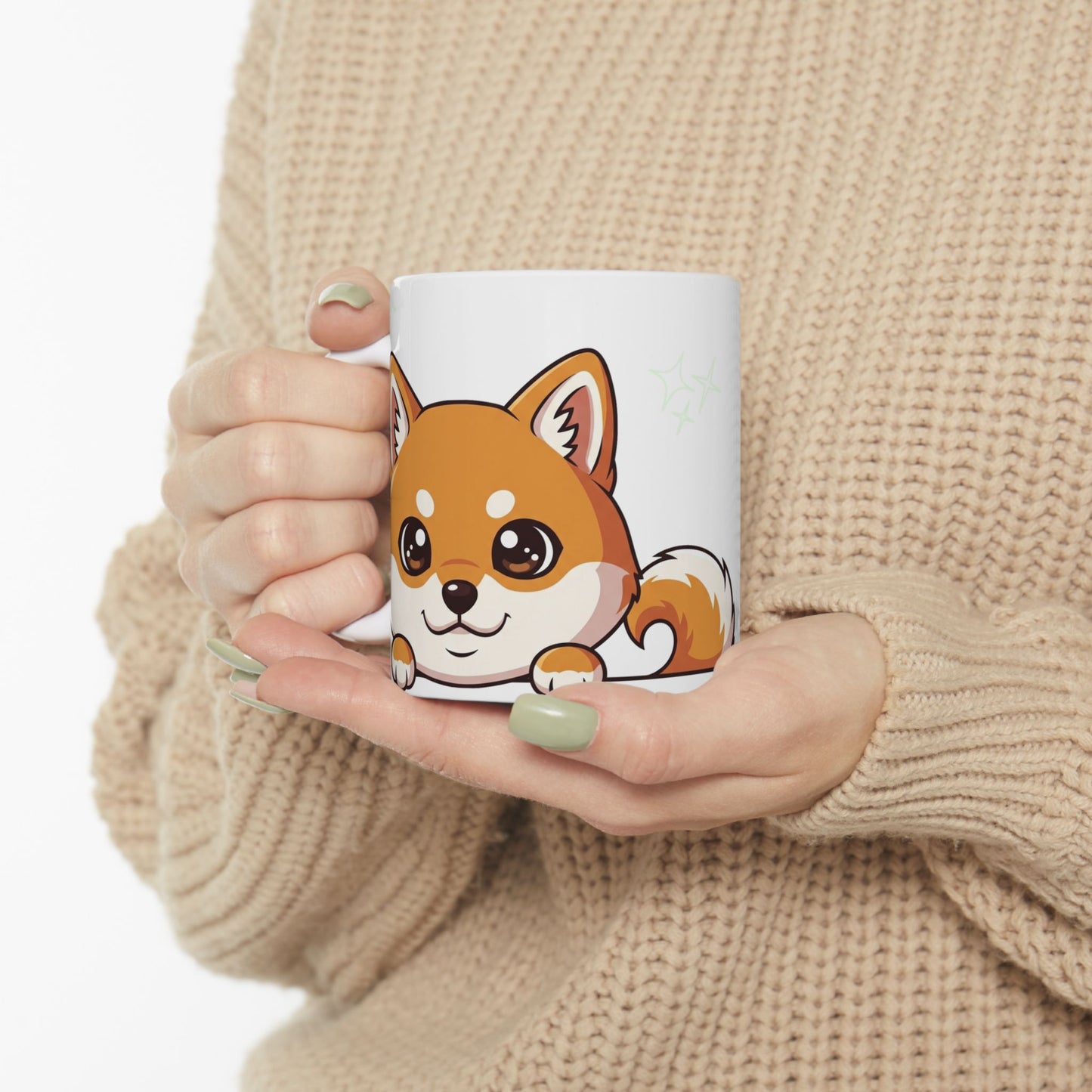 Shiba Inu Peek-a-Boo Mug | Best Shiba Daddy Gift