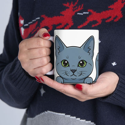 Cat Peek-a-Boo Mug | Best Cat Daddy Gift