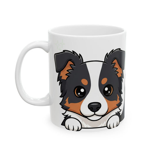 Border Collie Peek-a-Boo Mug | Best Border Collie Daddy Gift