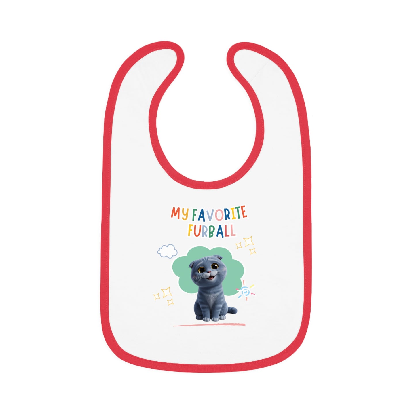 Scottish Fold Favorite Furball Baby Bib