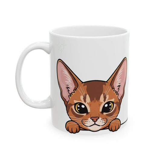 Abyssinian Peek-a-Boo Mug | Best Abyssinian Mama Gift