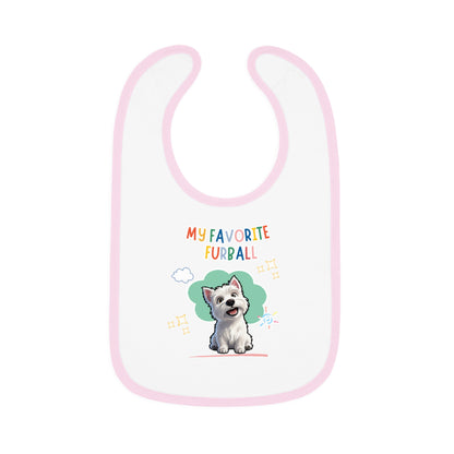 Westie Favorite Furball Baby Bib