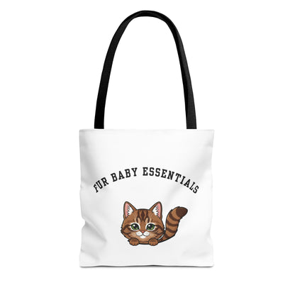 Short hair brown tabby cat FurBaby Tote Bag