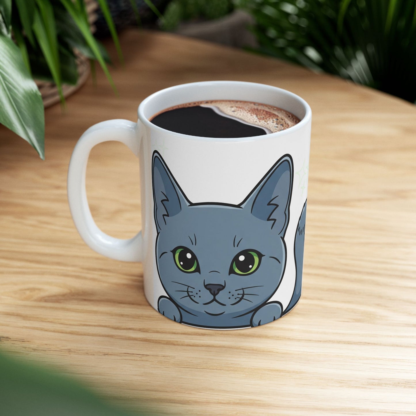 Cat Peek-a-Boo Mug | Best Cat Daddy Gift
