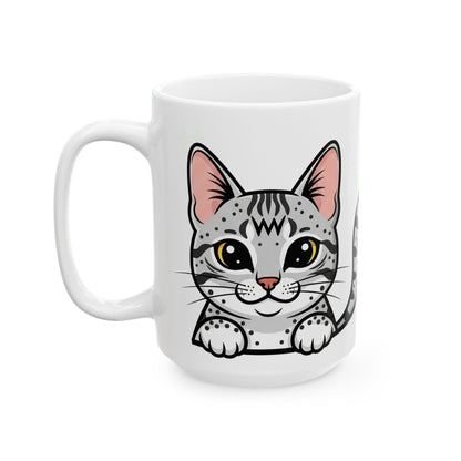 Egyptian Mau Peek-a-Boo Mug | Best Egyptian Mau Mama