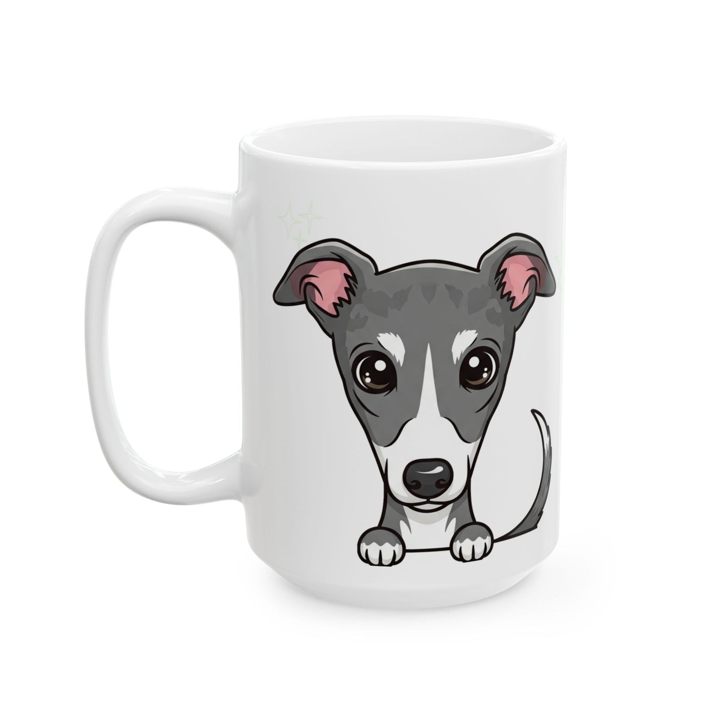 Greyhound Peek-a-Boo Mug | Best Greyhound Mama Gift