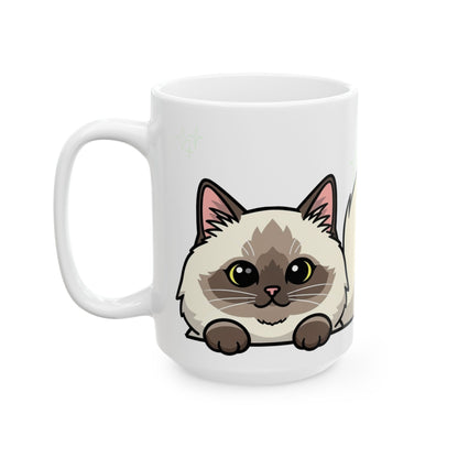 Ragdoll Peek-a-Boo Mug | Best Ragdoll Daddy Gift