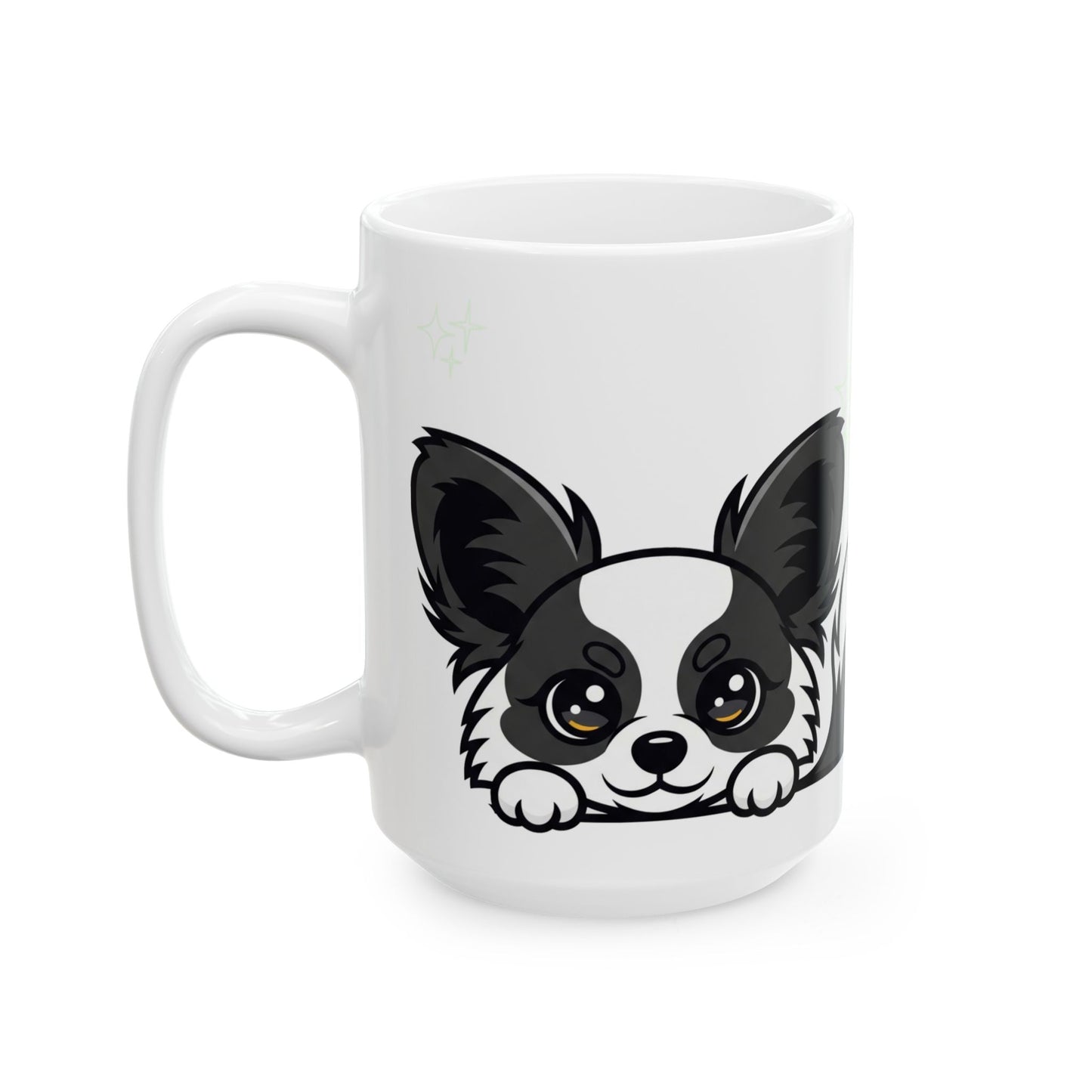 Papillon Peek-a-Boo Mug | Best Papillon Daddy Gift