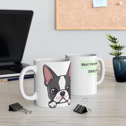 French Bulldog Peek-a-Boo Mug | Best Frenchie Daddy Gift