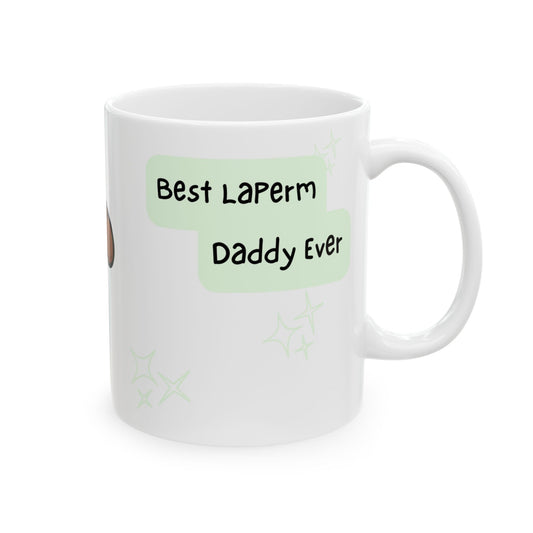 LaPerm Peek-a-Boo Mug | Best LaPerm Daddy Gift