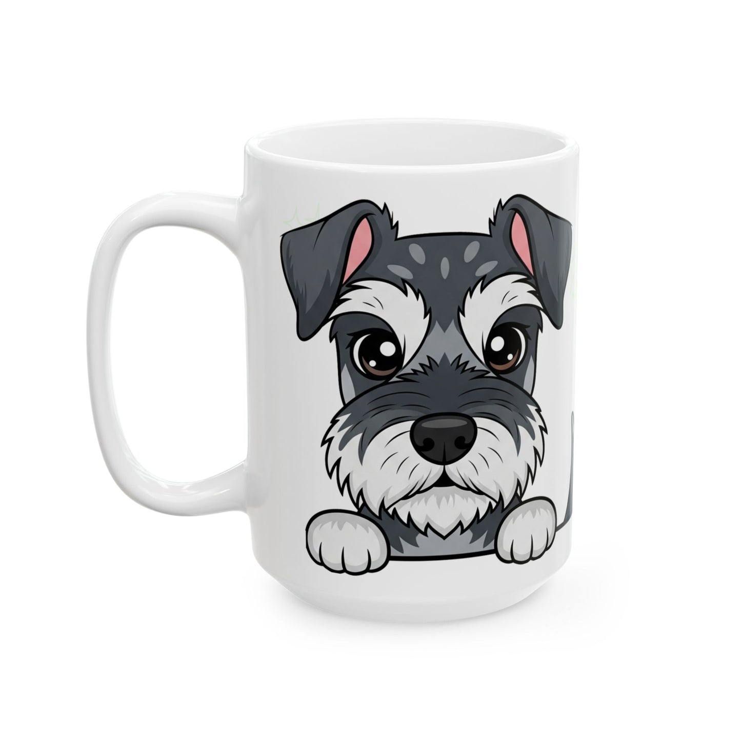 Mini Schnauzer Peek-a-Boo Mug | Best Schnauzer Mama Gift