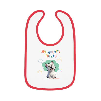 Westie Favorite Furball Baby Bib
