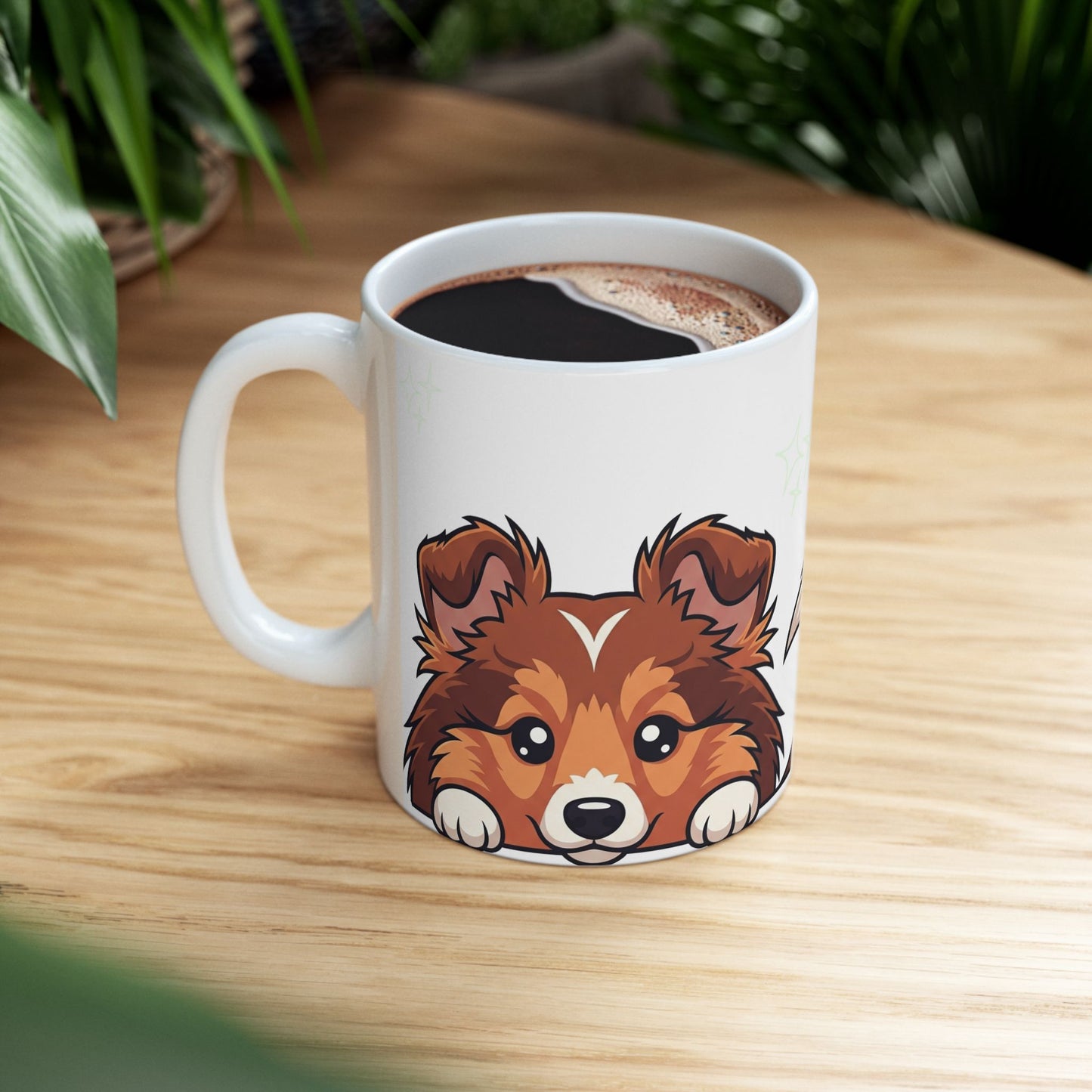 Sheltie Peek-a-Boo Mug | Best Sheltie Mama Gift