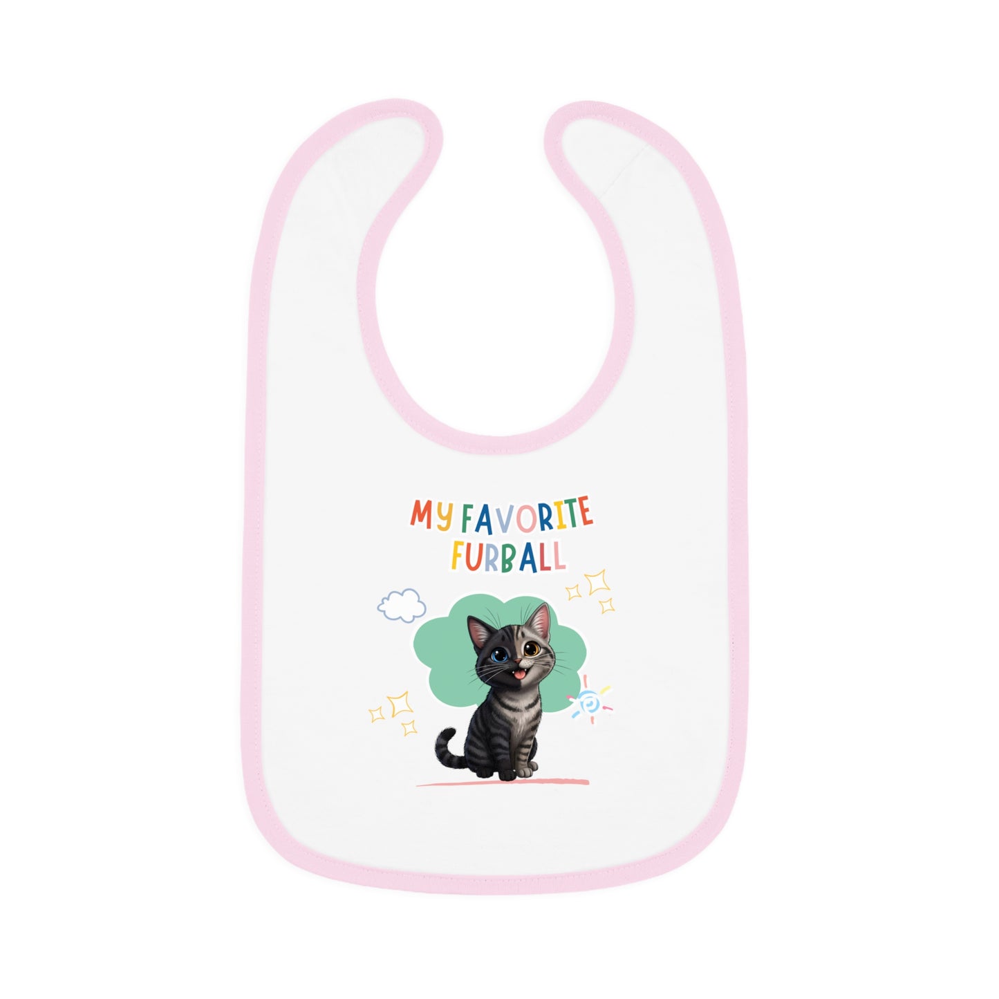 Shorthair Chimera Cat Favorite Furball Baby Bib