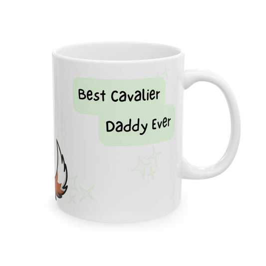 Cavalier King Charles Spaniel Peek-a-Boo Mug | Best Cavalier Daddy Gift