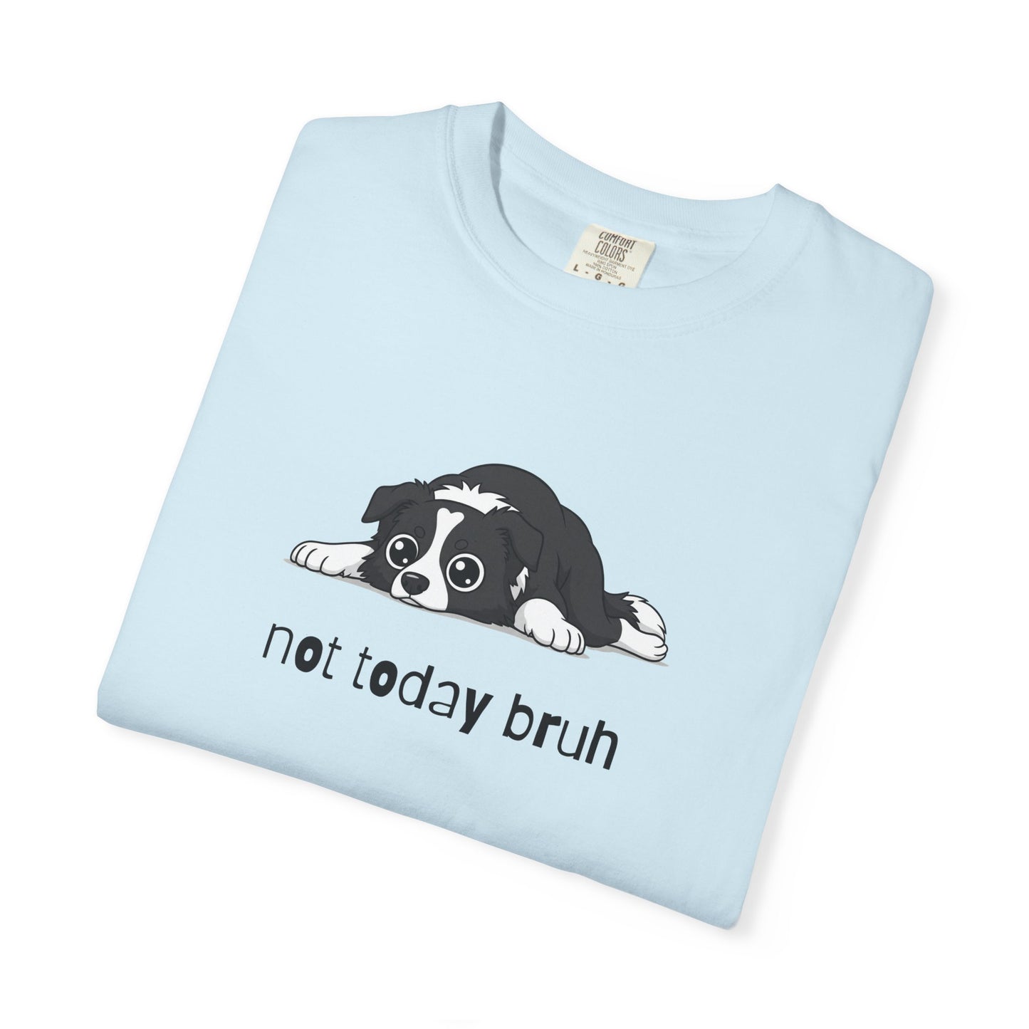 Border Collie Not Today Bruh T-Shirt