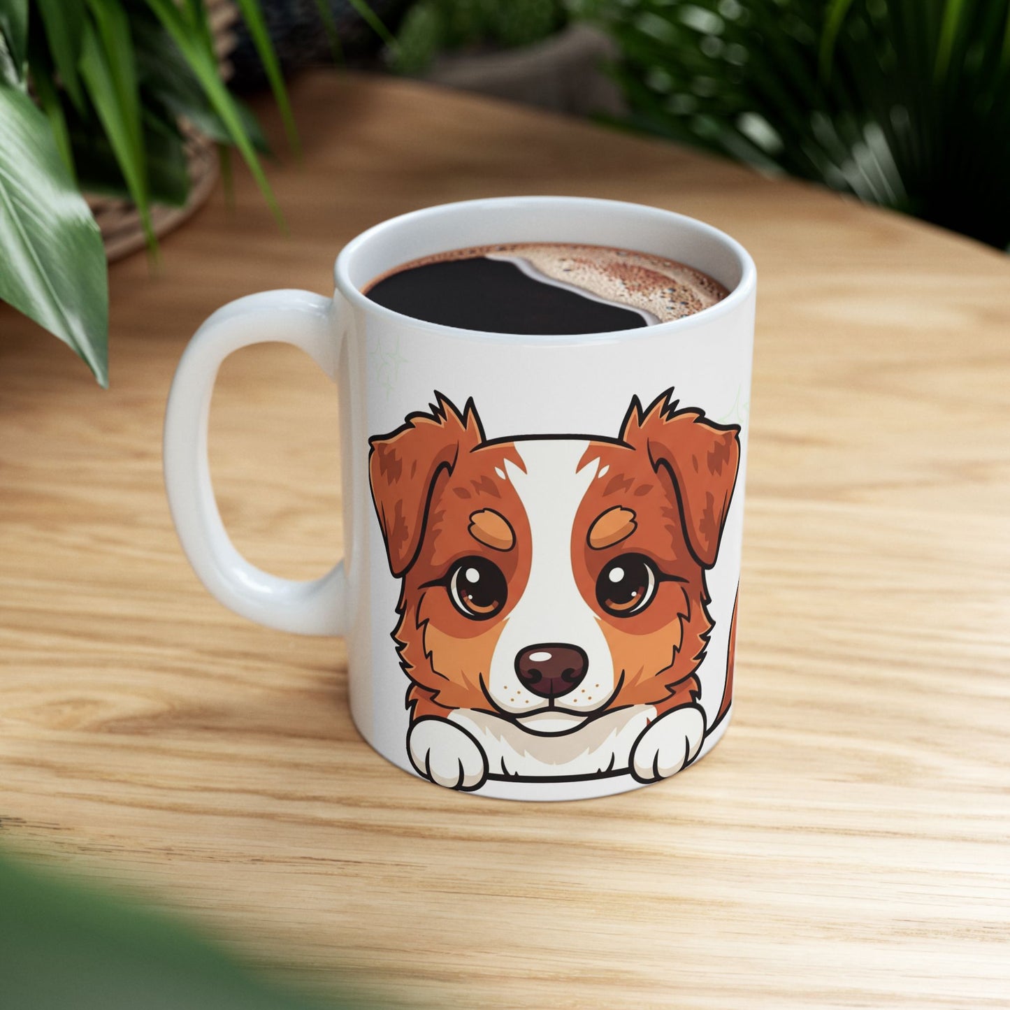 Australian Shepherd Peek-a-Boo Mug | Best Aussie Mama Gift