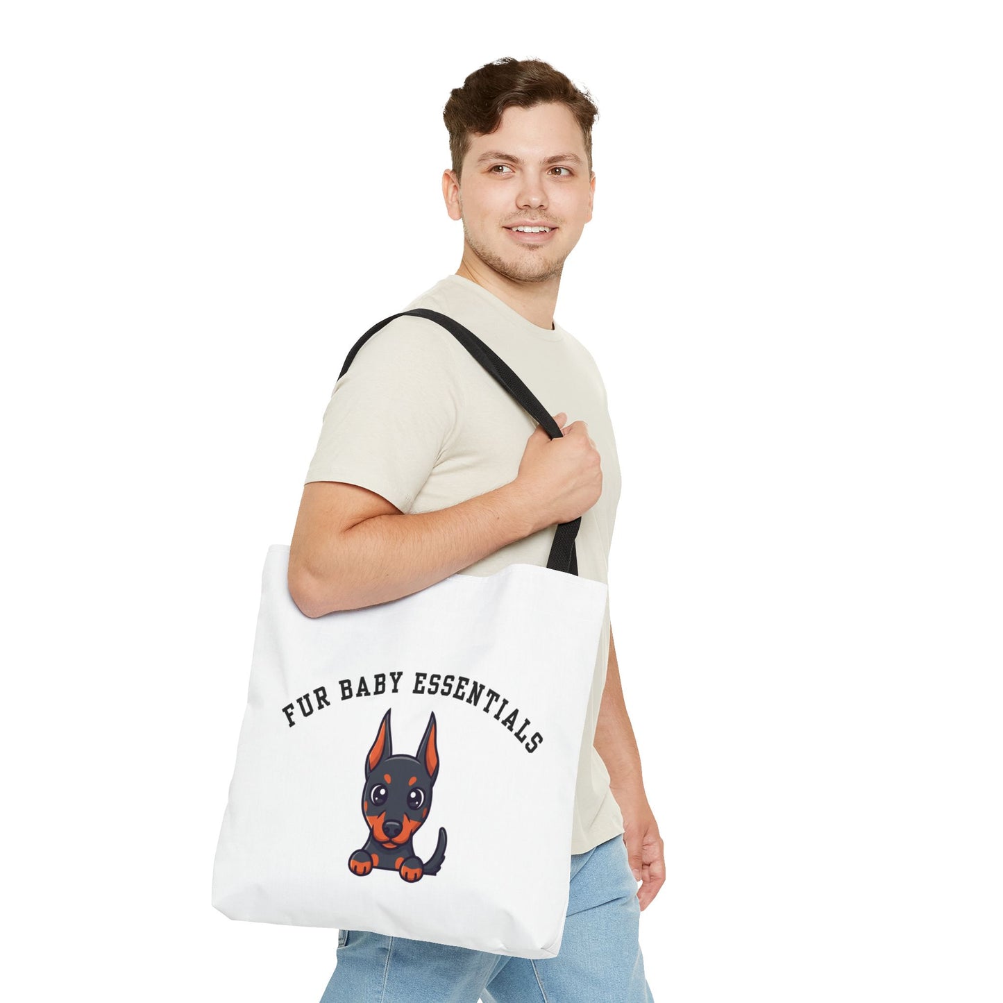 Doberman FurBaby Tote Bag