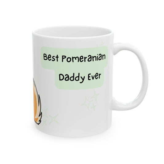 Pomeranian Peek-a-Boo Mug | Best Pomeranian Daddy Gift