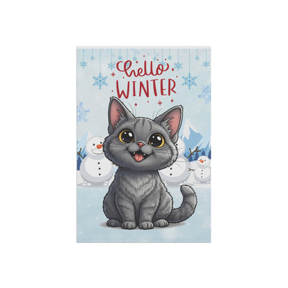 Selkirk Rex Hello Winter Garden Banner