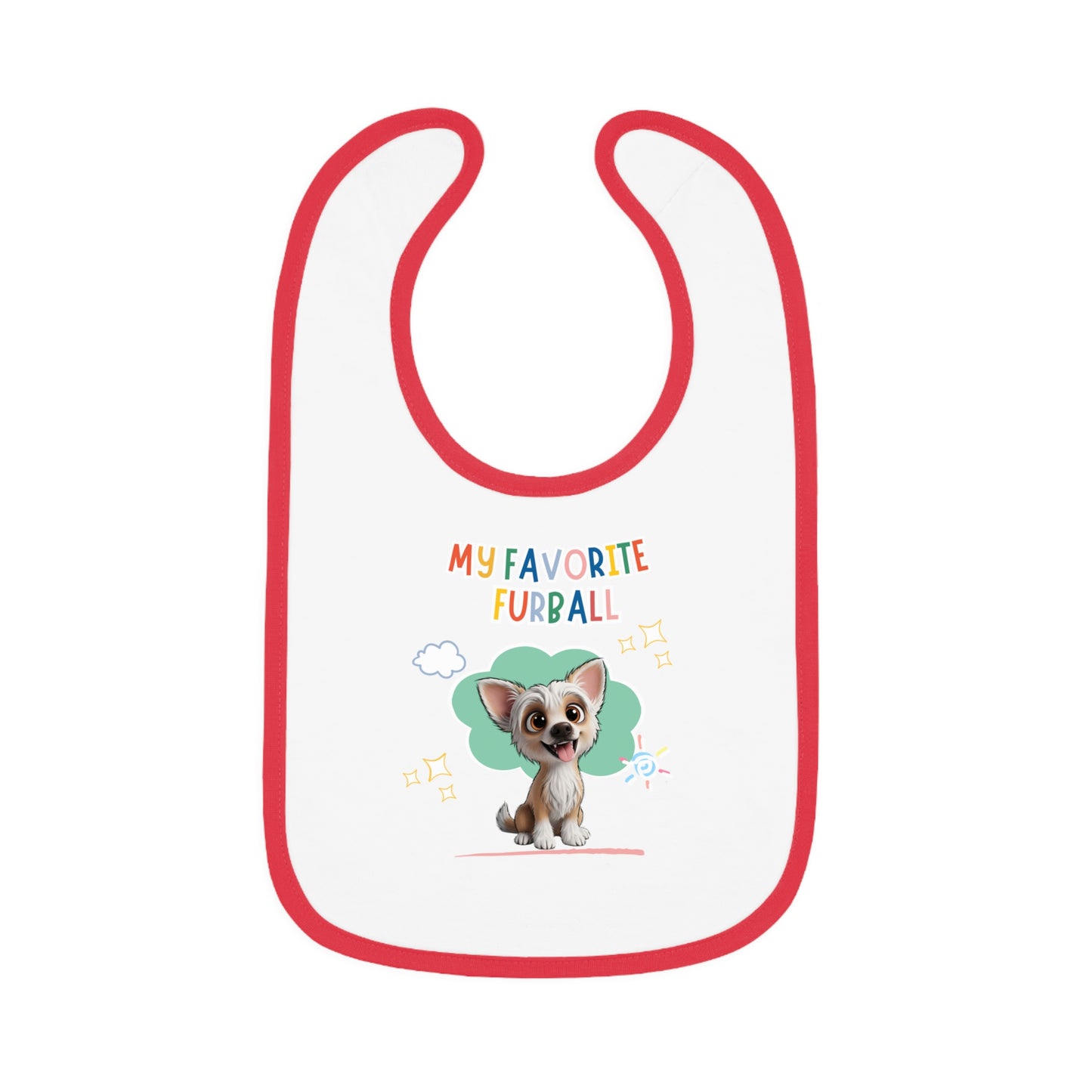 Chinese Crested Favorite Furball Baby Bib