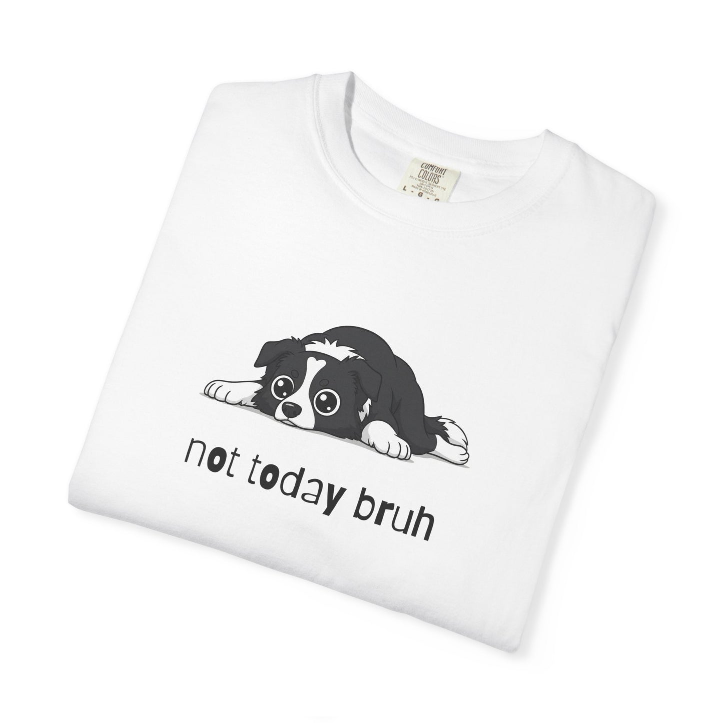 Border Collie Not Today Bruh T-Shirt