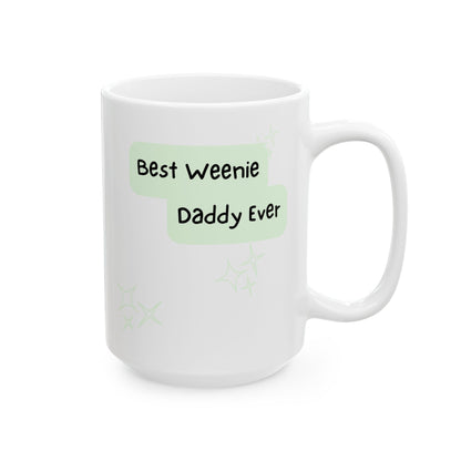 Dachshund Peek-a-Boo Mug | Best Weenie Daddy Gift