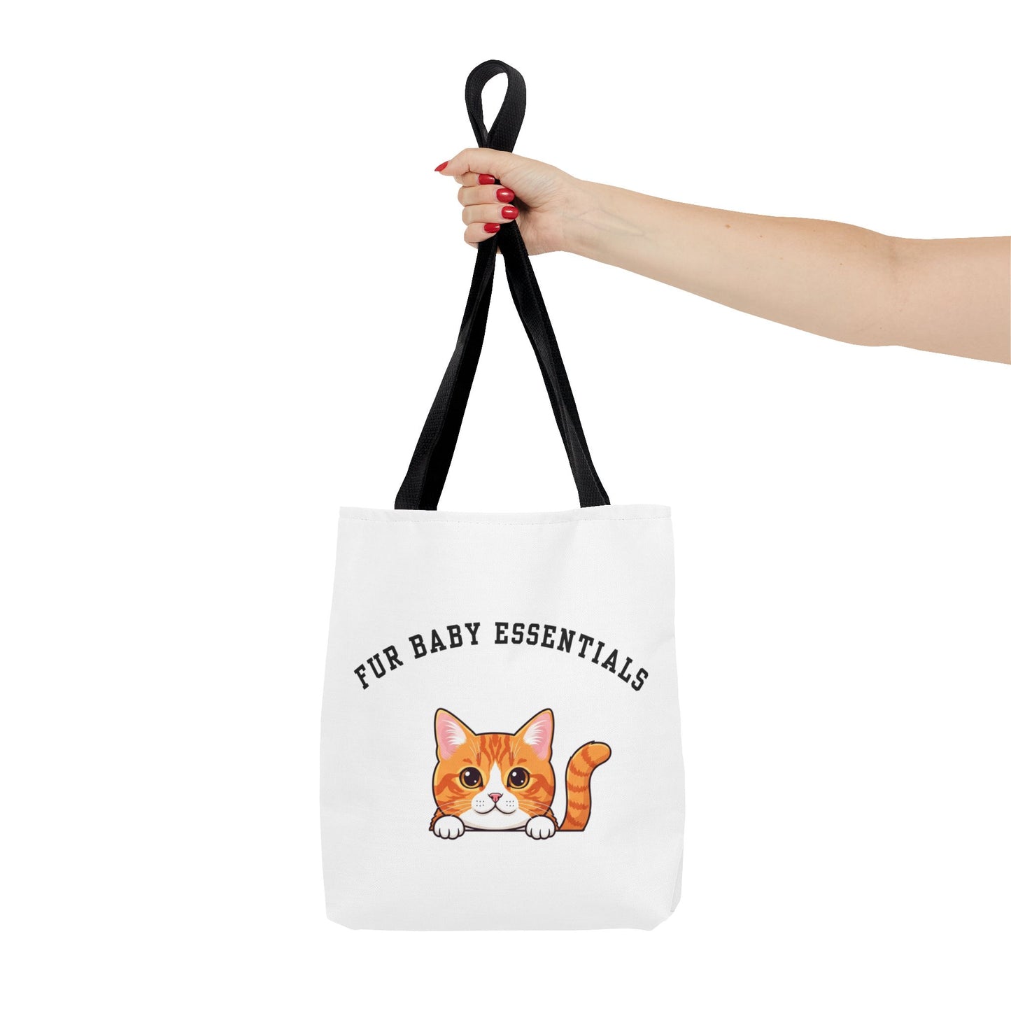 Short hair bi-color orange cat FurBaby Tote Bag
