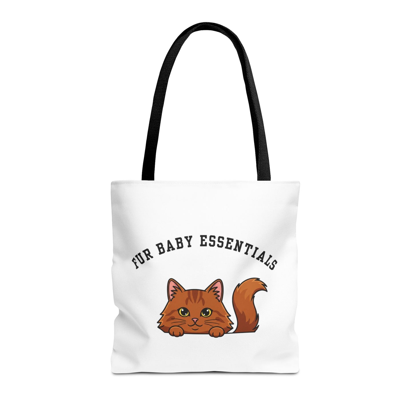 Long hair brown cat FurBaby Tote Bag