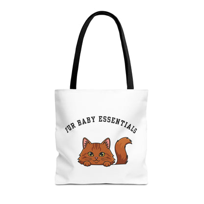 Long hair brown cat FurBaby Tote Bag