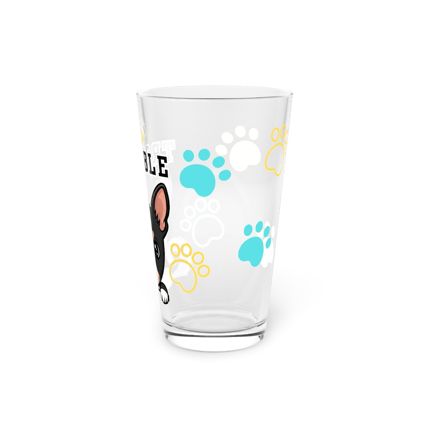 Basenji Tiny Trouble Pint Glass