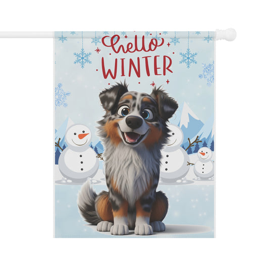 Aussie Hello Winter Garden Banner