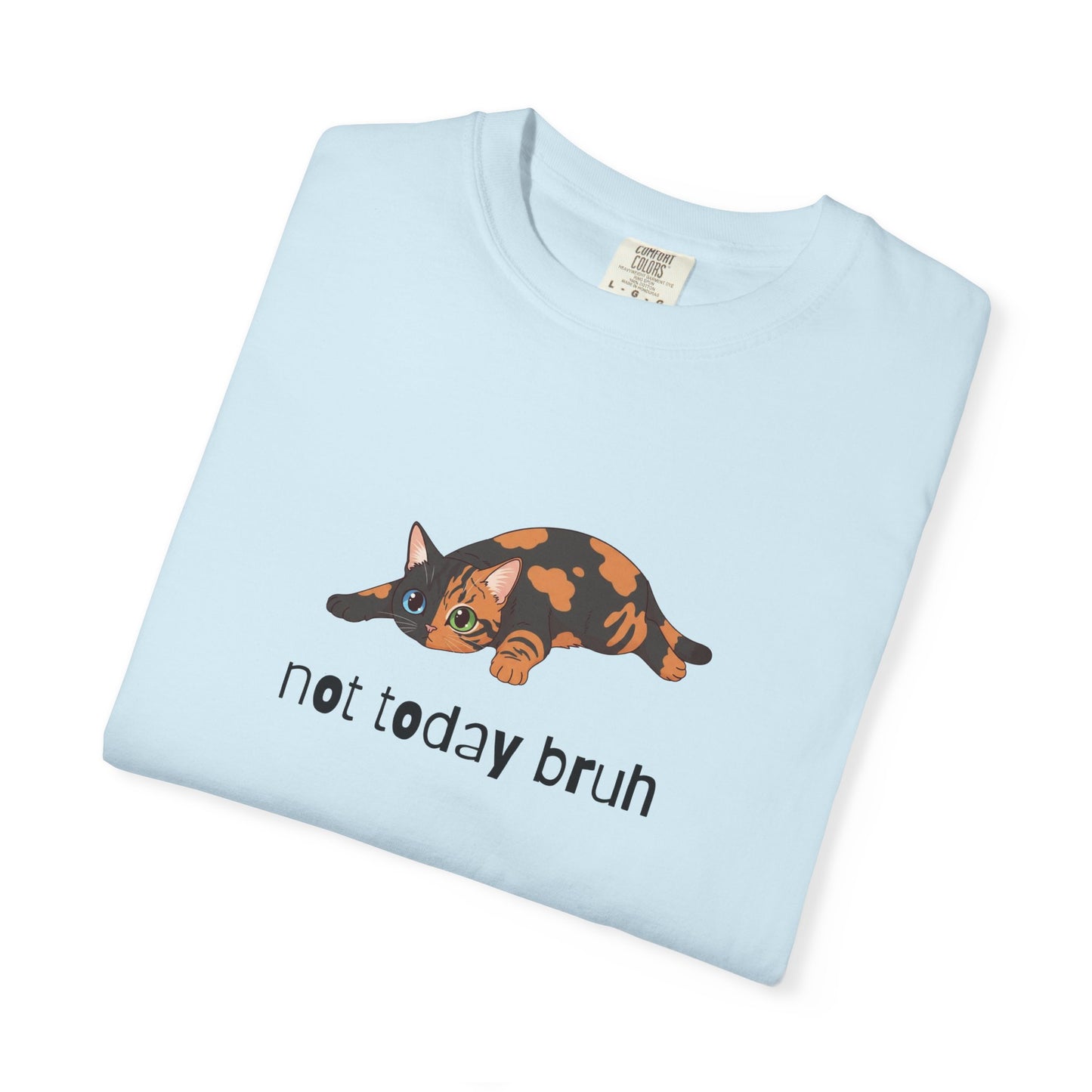 Short hair chimera cat Not Today Bruh T-Shirt