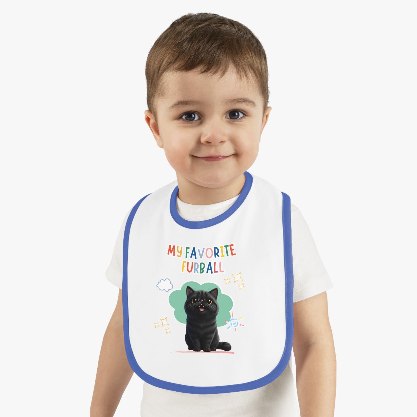Exotic Shorthair Favorite Furball Baby Bib