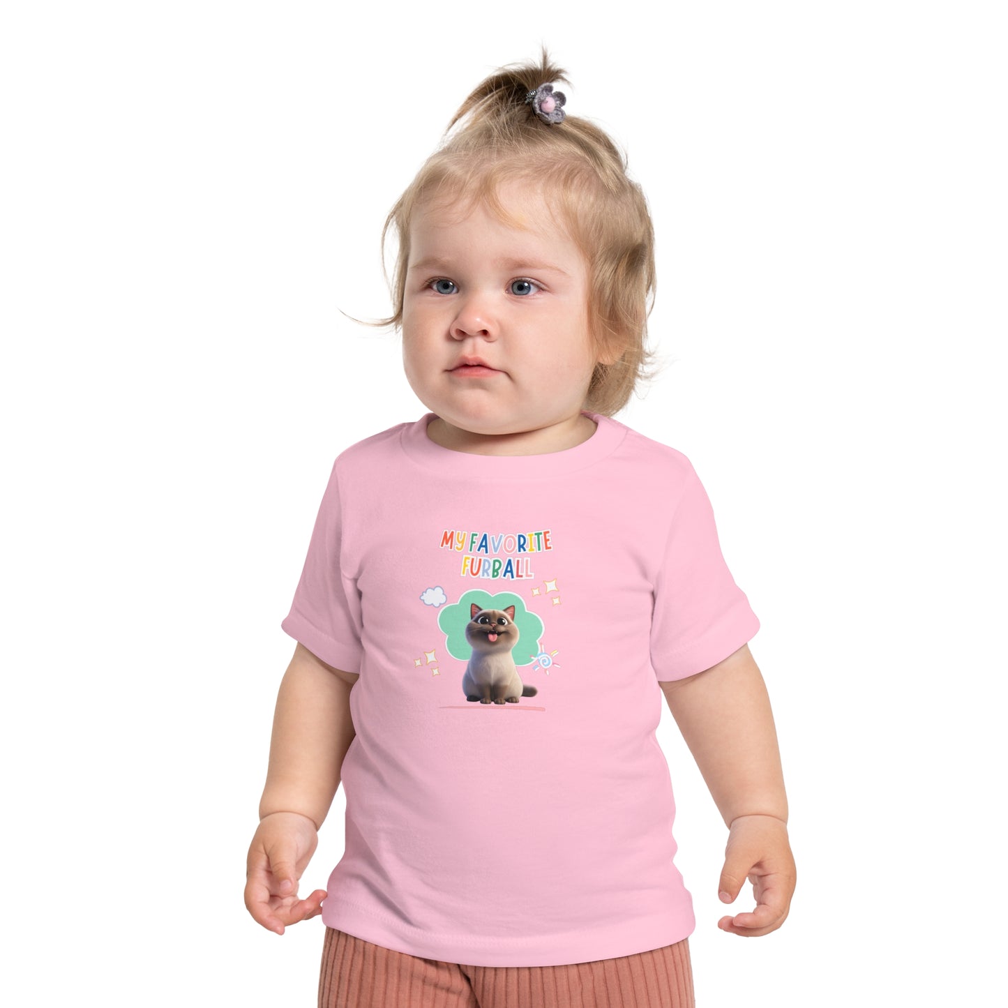 Siamese Cat Favorite Furball Baby Tee