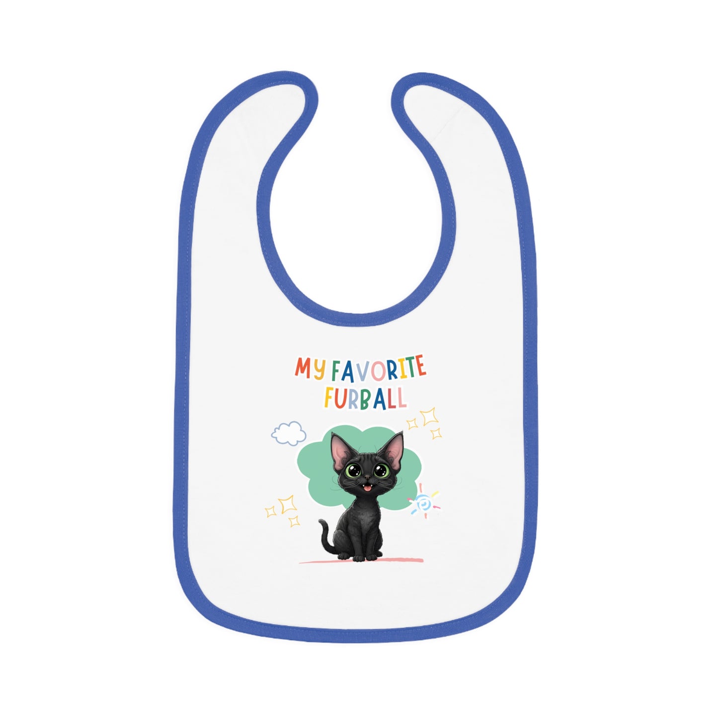 Devon Rex Favorite Furball Baby Bib