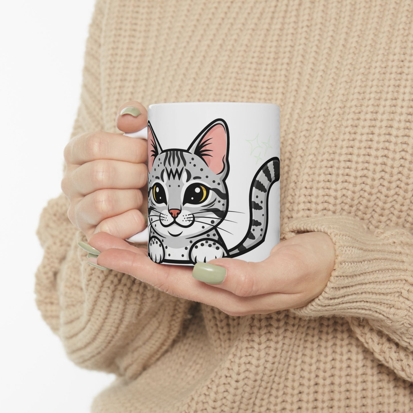 Egyptian Mau Peek-a-Boo Mug | Best Egyptian Mau Mama