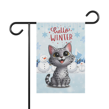 Ocicat Hello Winter Garden Banner