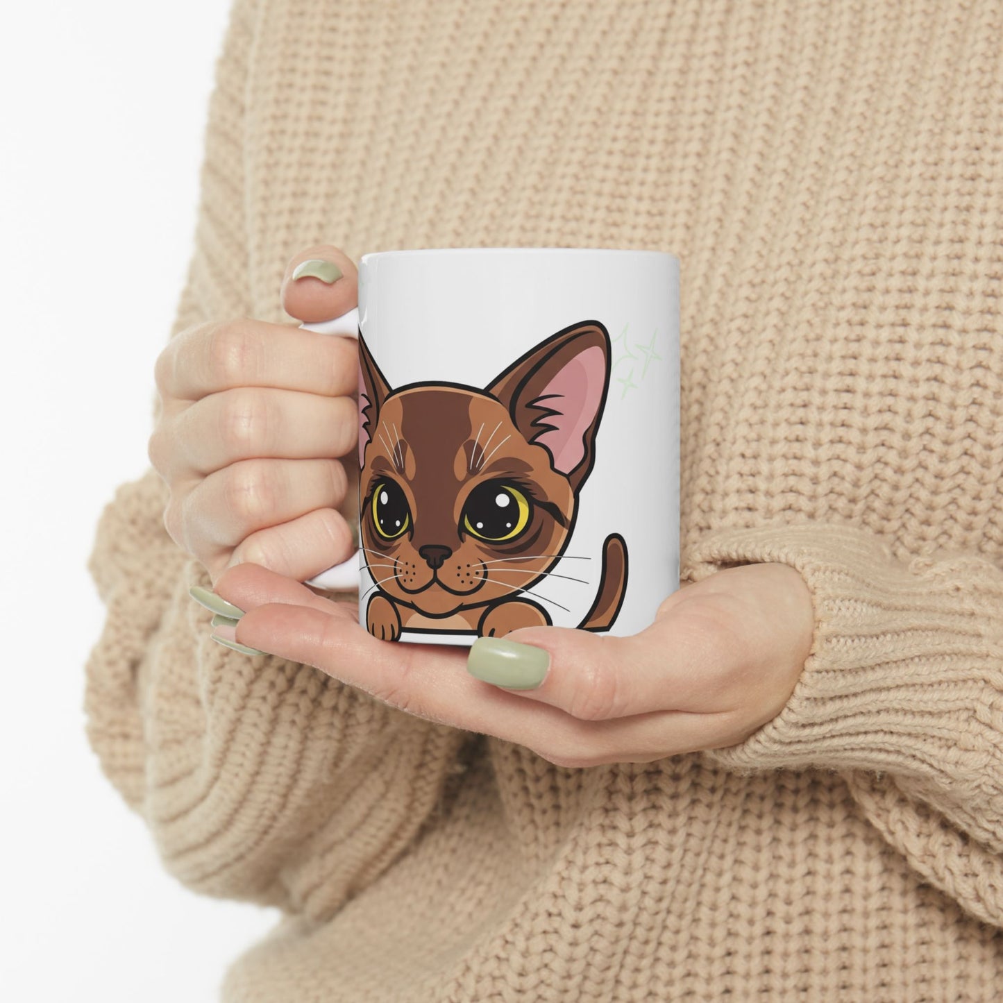 Cat Peek-a-Boo Mug | Best Cat Daddy Gift